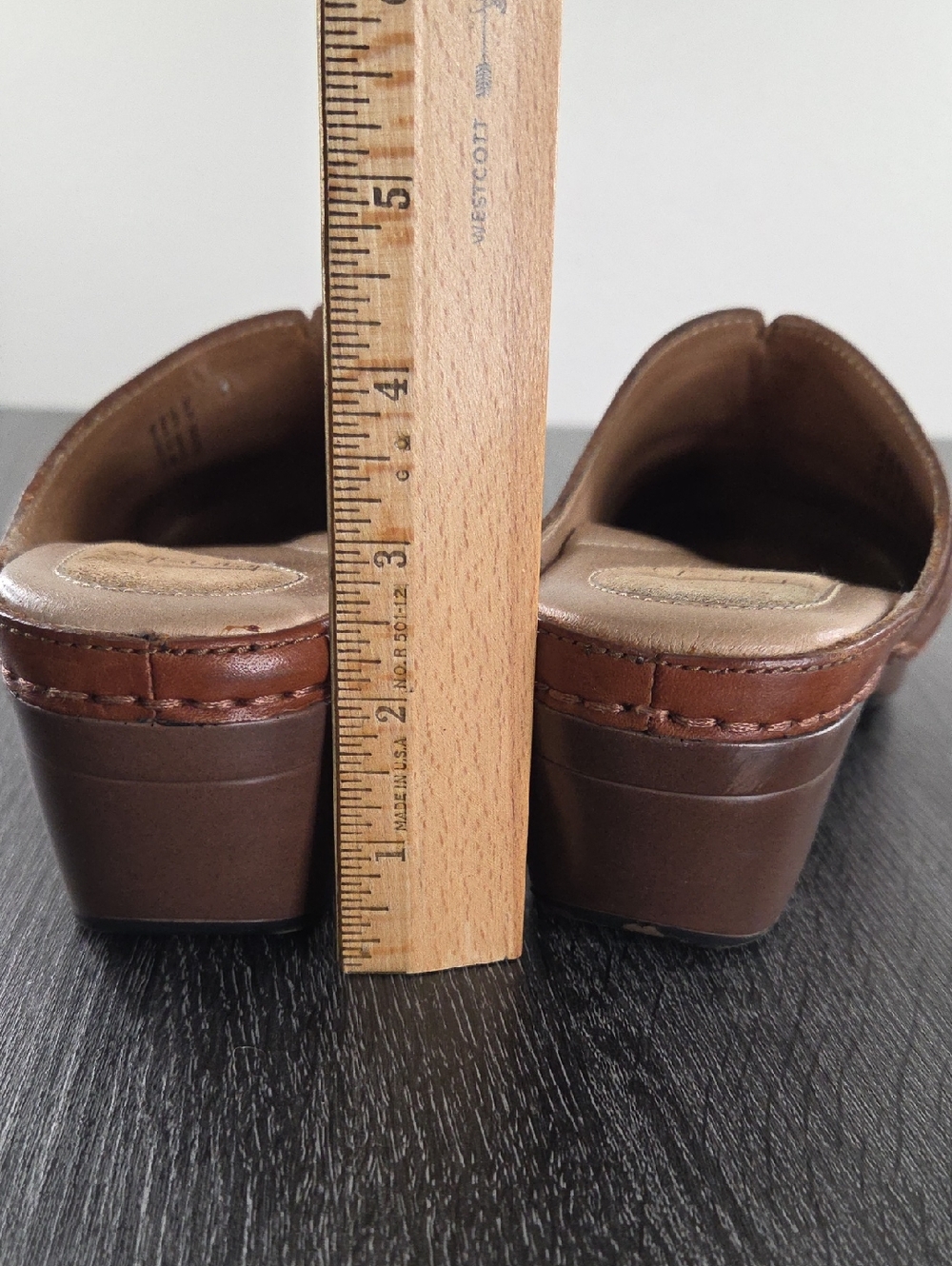 Dansko Shyanne Brown Leather Slip-On Clogs with Laser-Cut Floral Band Size 41 - Picture 16 of 16